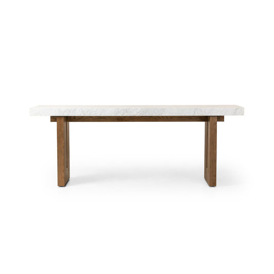 Olympia Console Table-White Carrara Marble