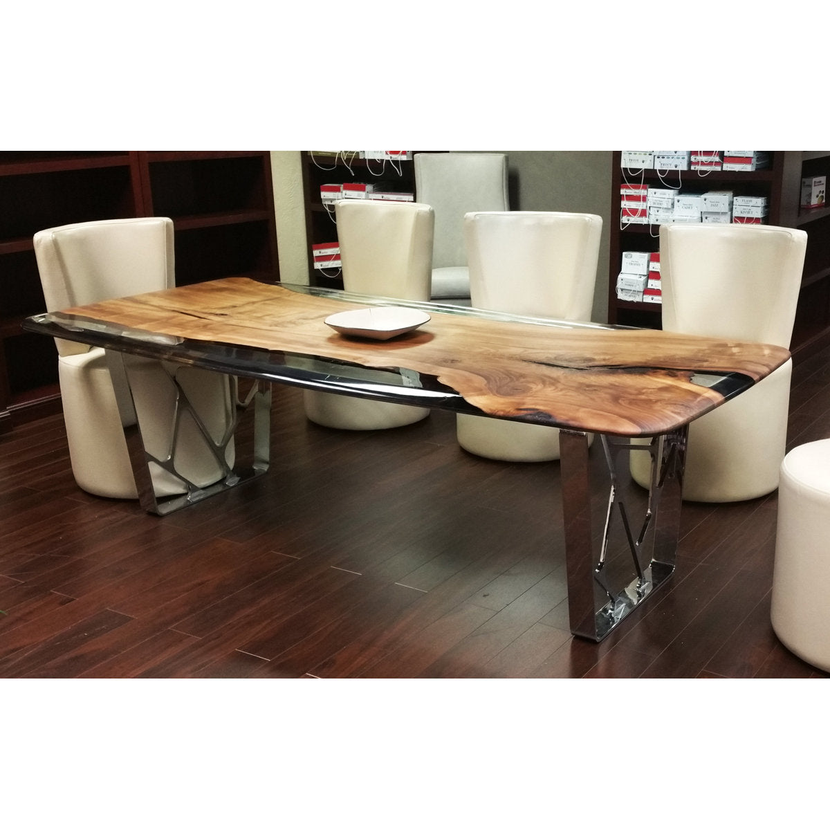 Ombrone Walnut Wood Dining Table