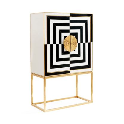 Op Art Bar - Charcoal/Ivory