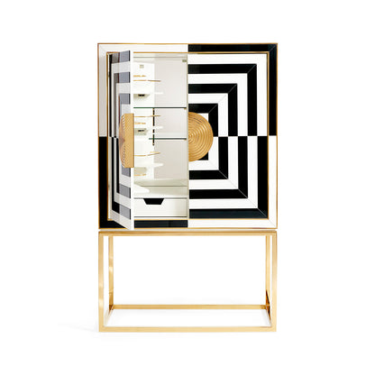 Op Art Bar - Charcoal/Ivory