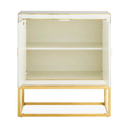 Op Art Rectangle Accent Cabinet
