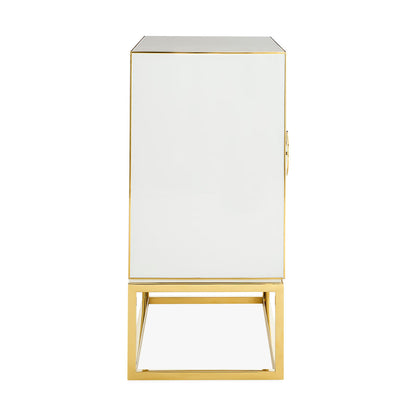 Op Art Rectangle Accent Cabinet