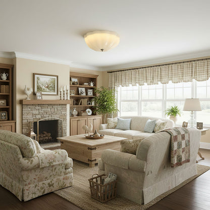 Opal Shell Ceiling Lamp