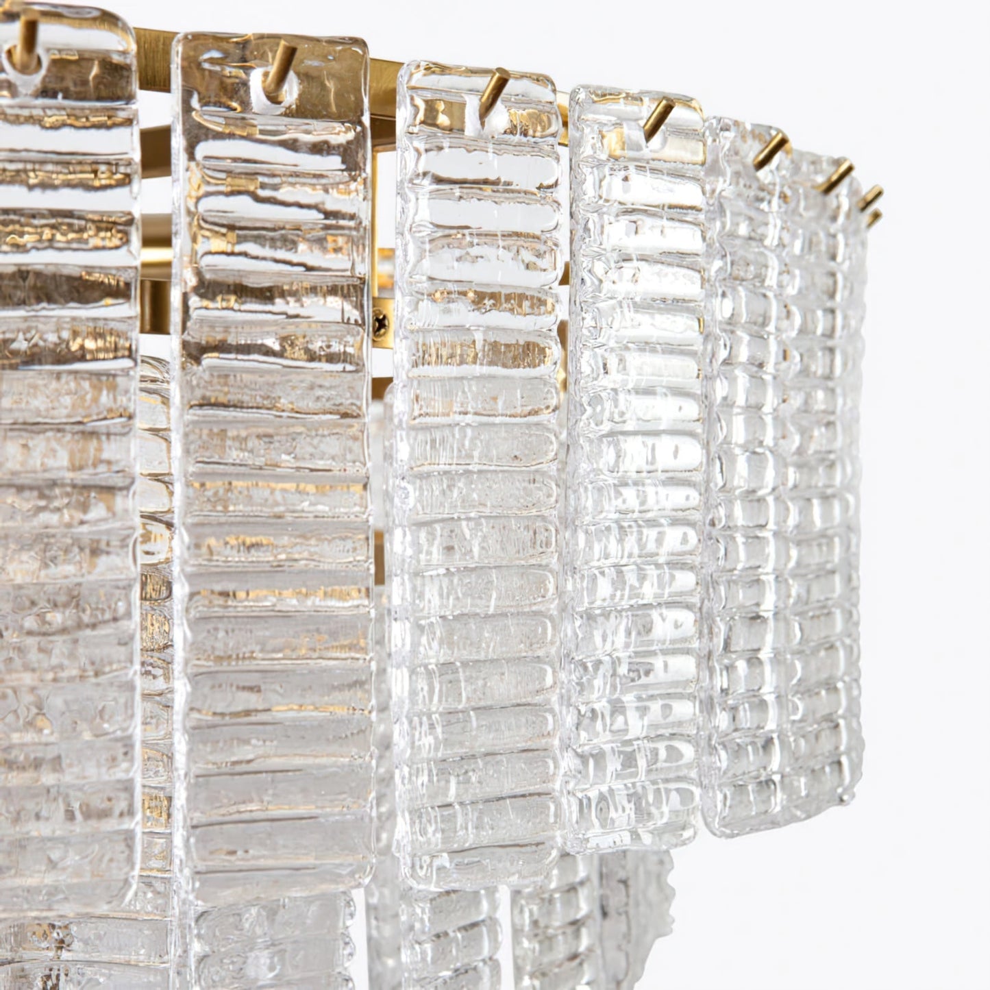 Opalora Pink Glass Chandelier