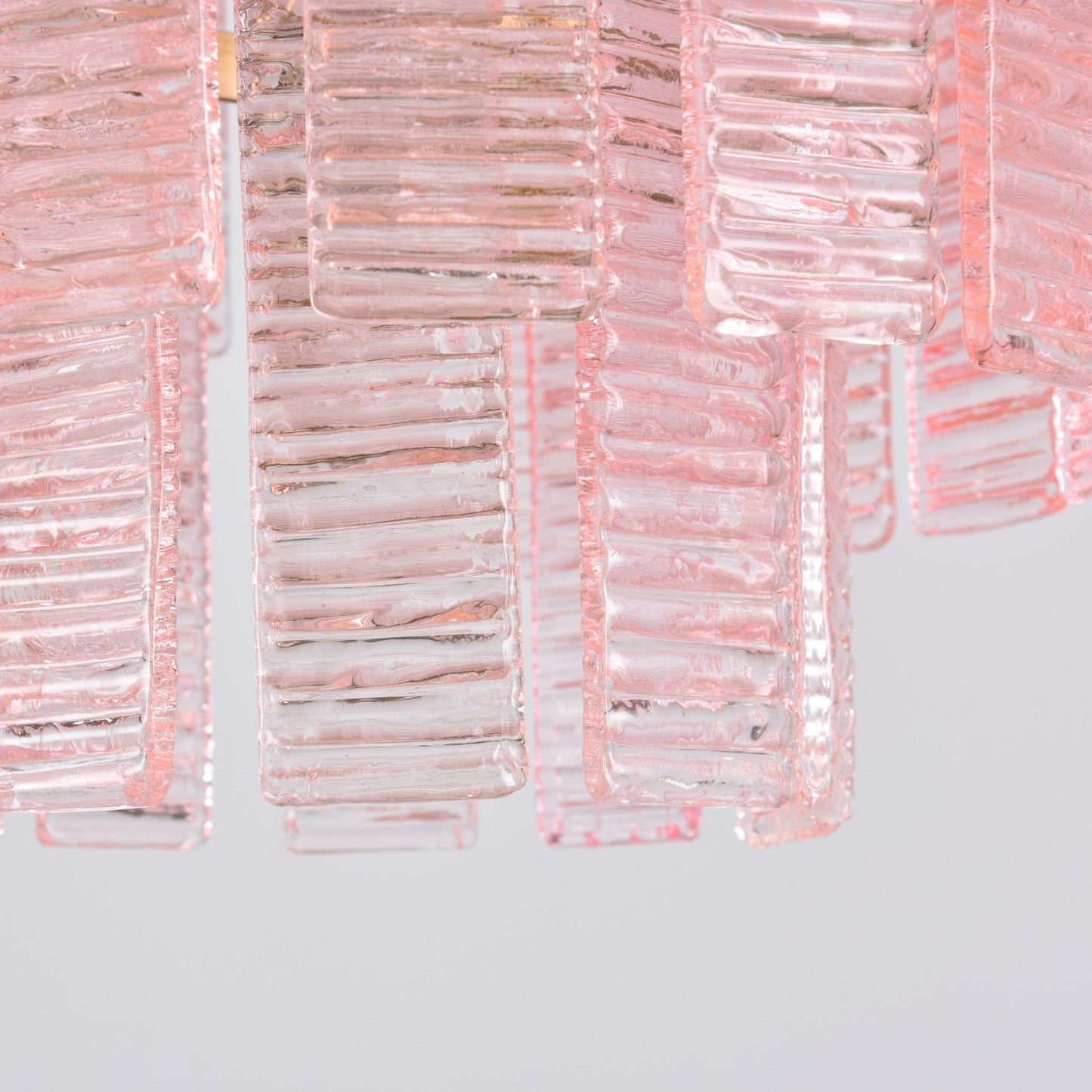 Opalora Pink Glass Chandelier