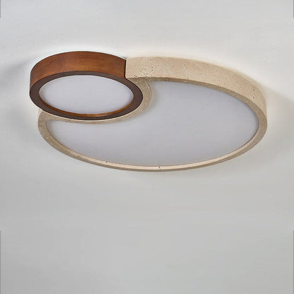 Orba Travertine Ceiling Light