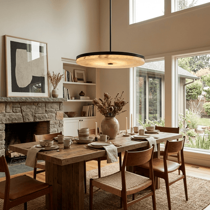 Orbis Alabaster Pendant Light