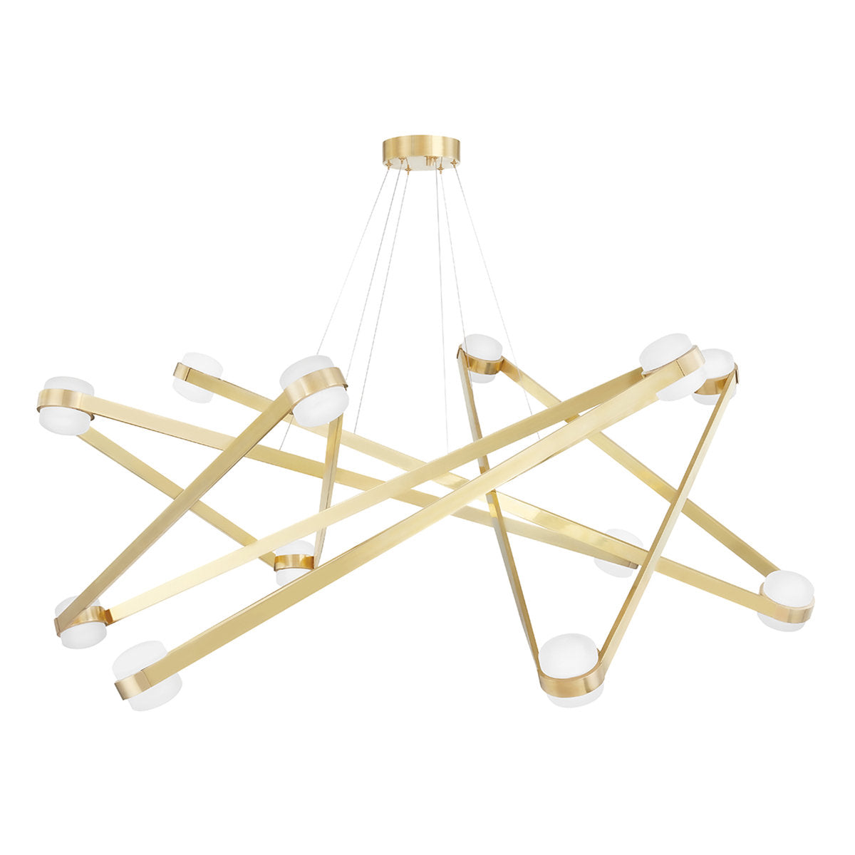 Orbit - 12 Light Chandelier - Polished Nickel Finish
