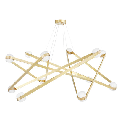 Orbit - 12 Light Chandelier - Polished Nickel Finish