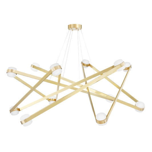 Orbit - 12 Light Chandelier - Polished Nickel Finish