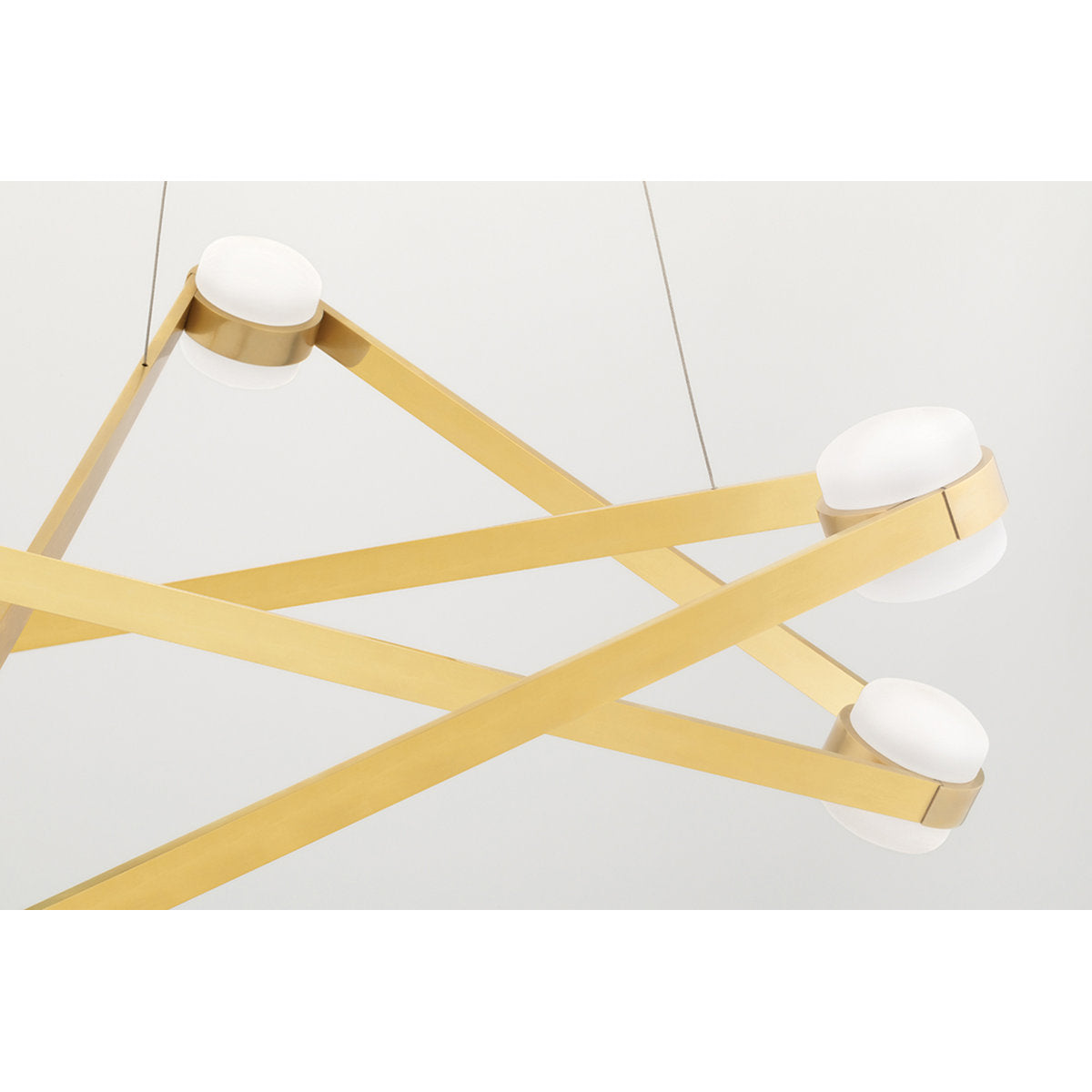 Orbit - 6 Light Chandelier - Aged Brass Finish