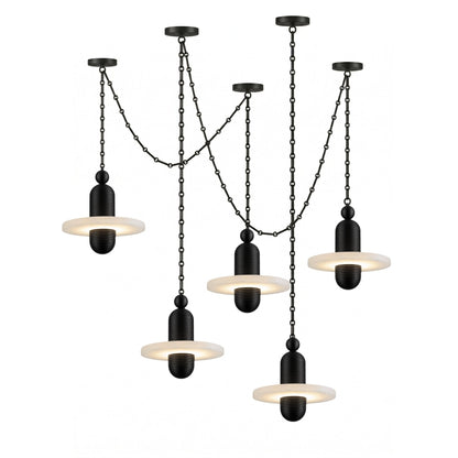 Orbital Drift Chain Chandelier