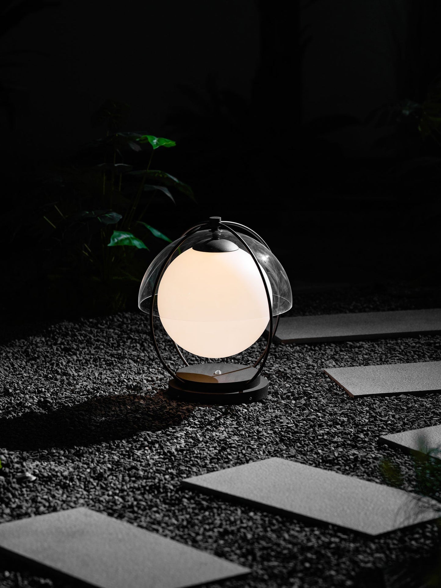 Orbital Globe Outdoor Table Lamp