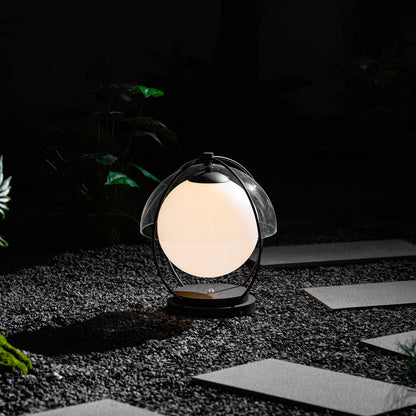 Orbital Globe Outdoor Table Lamp