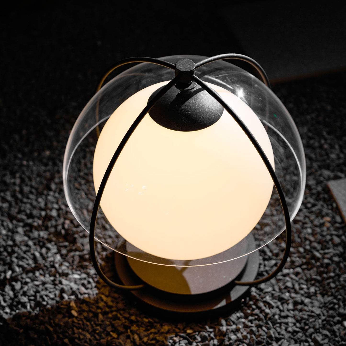 Orbital Globe Outdoor Table Lamp