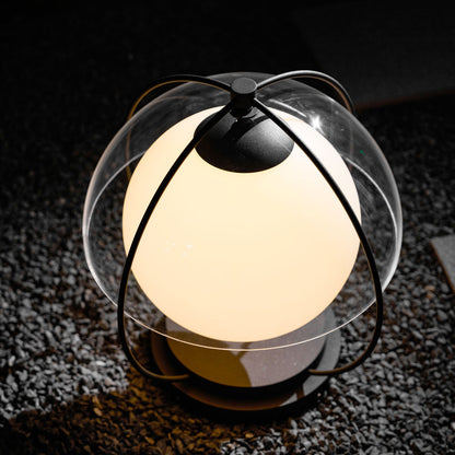 Orbital Globe Outdoor Table Lamp