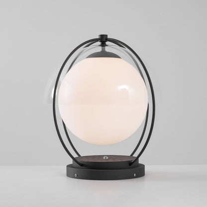 Orbital Globe Outdoor Table Lamp