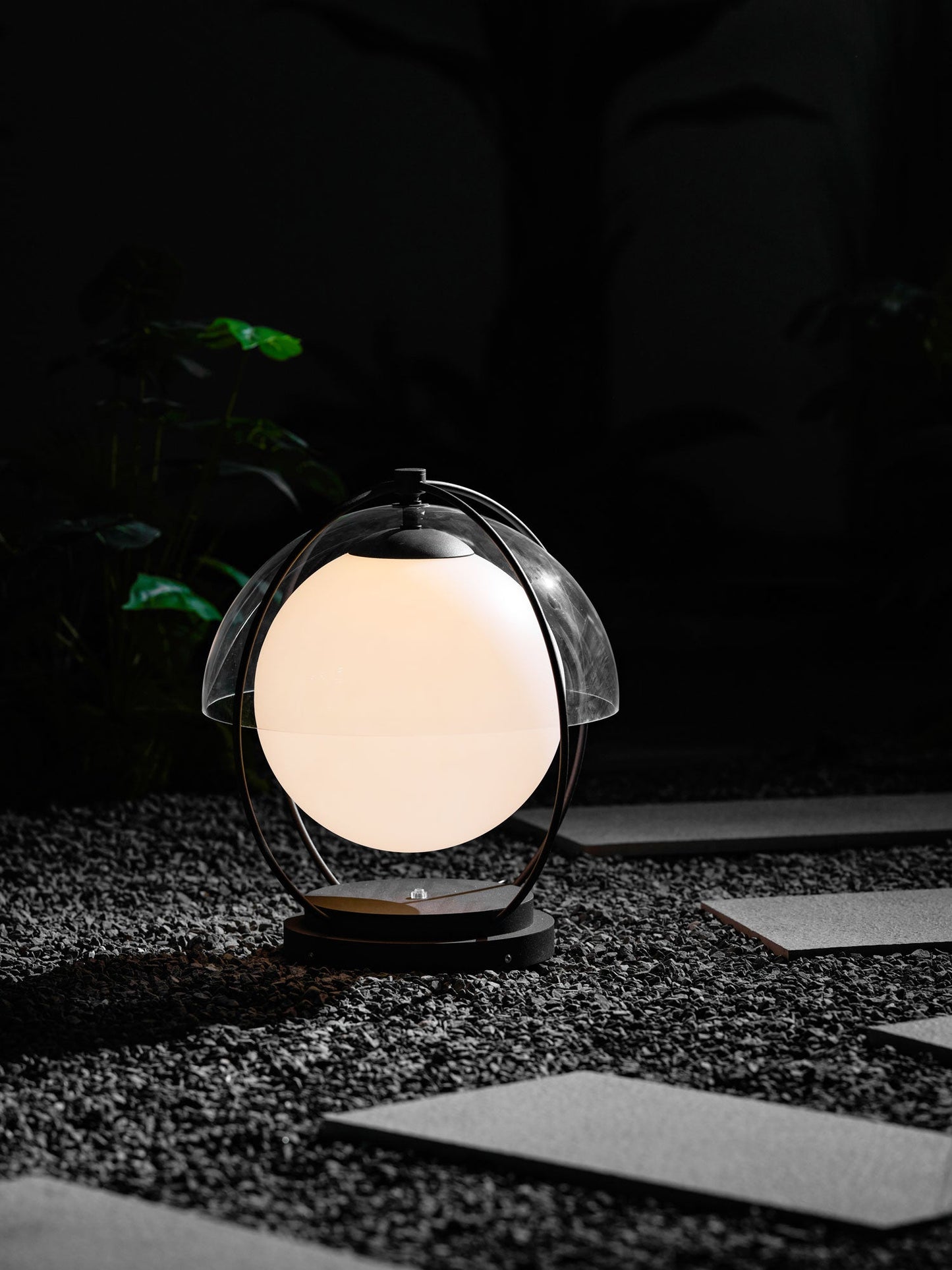 Orbital Globe Outdoor Table Lamp