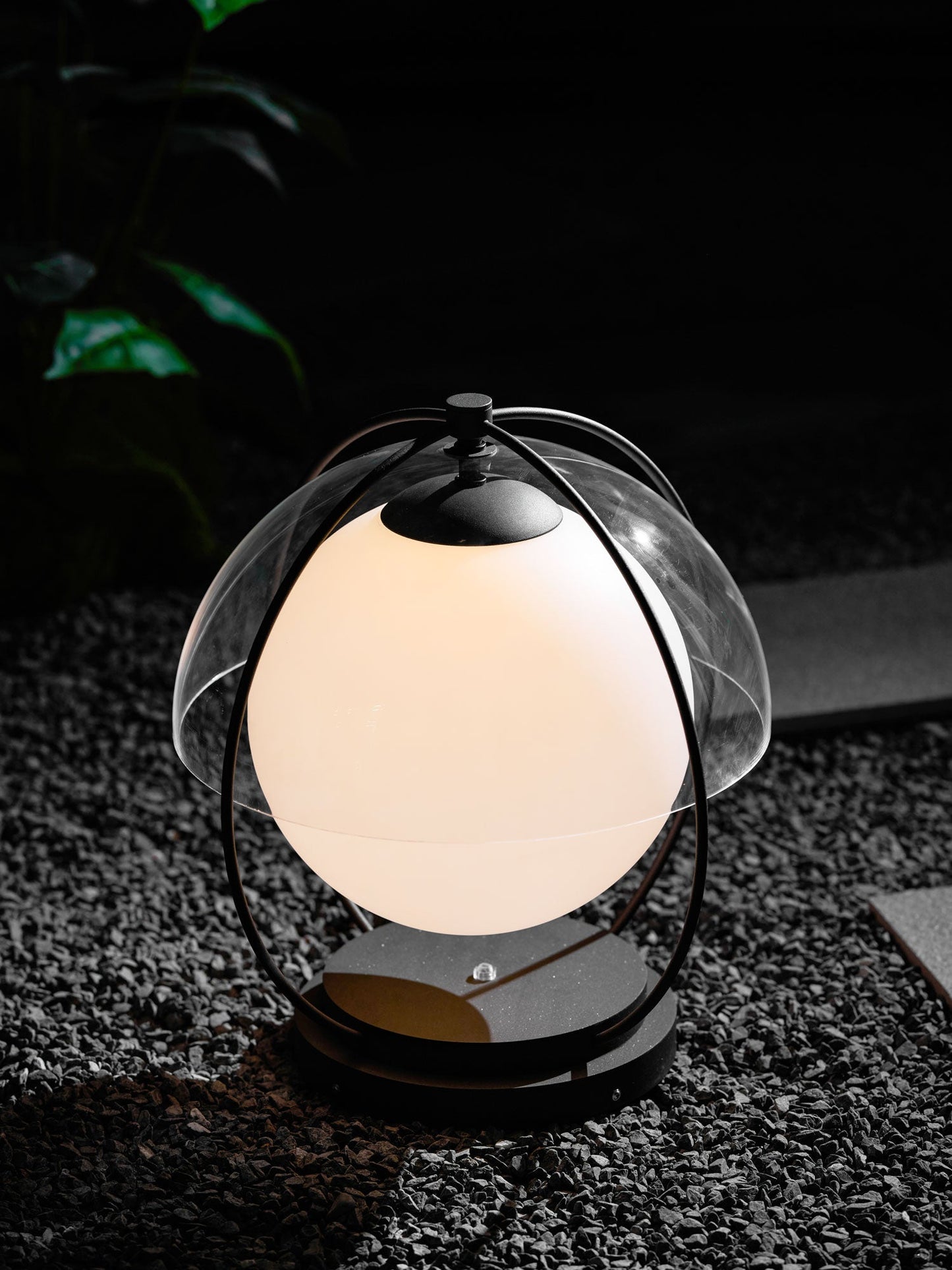 Orbital Globe Outdoor Table Lamp