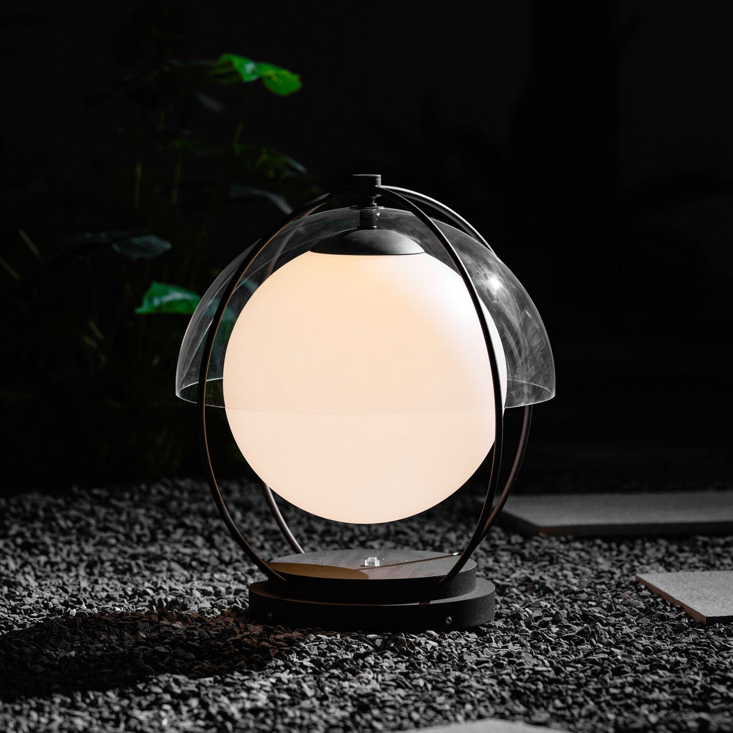 Orbital Globe Outdoor Table Lamp