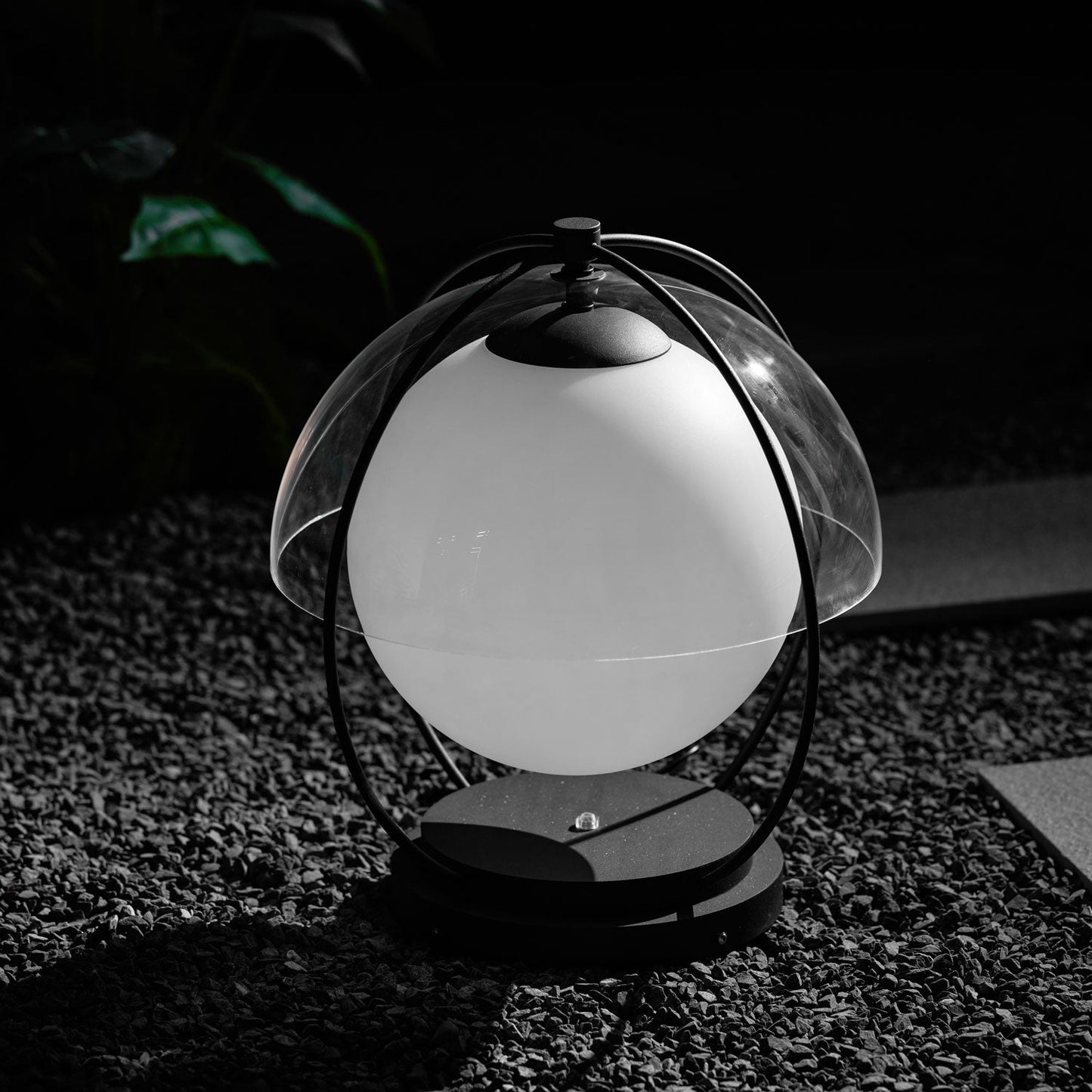 Orbital Globe Outdoor Table Lamp