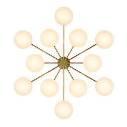 Orion Round Chandelier-Black Gunmetal
