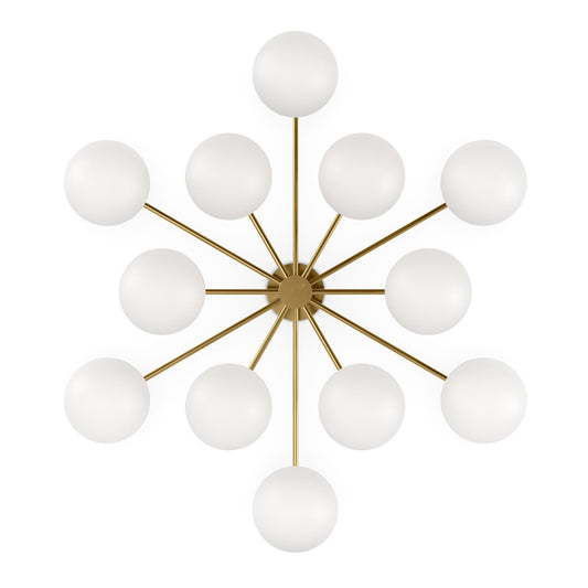 Orion Round Chandelier-Black Gunmetal