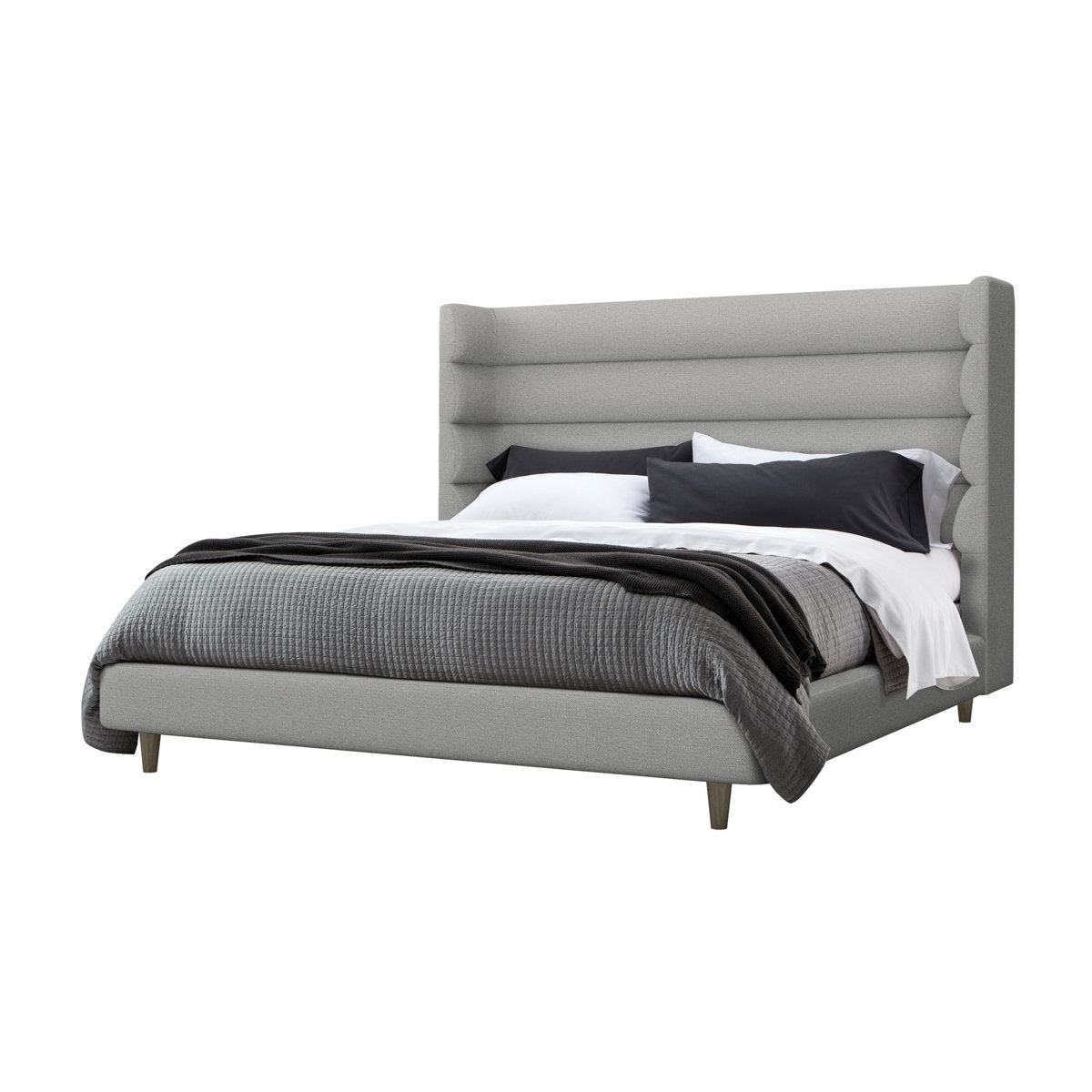 Ornette Upholstered Wingback Bed