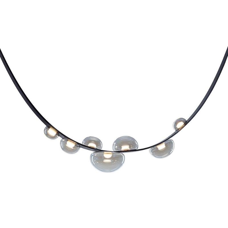 Orvyn Leather Arc Chandelier