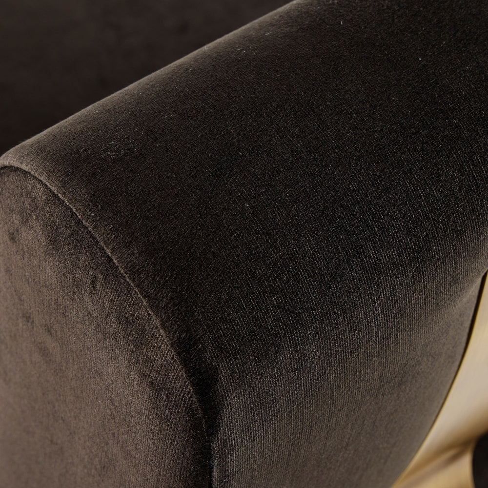 Ostrich Fluff Lounge Chair - Black / Black
