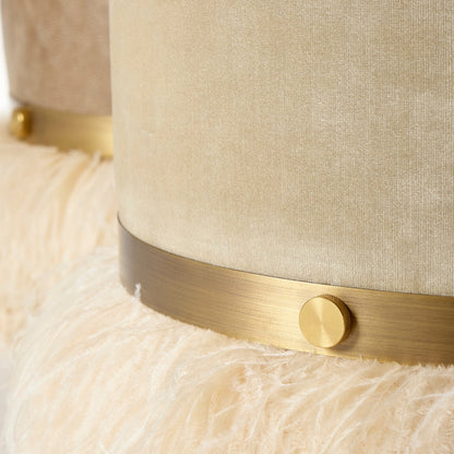 Ostrich Fluff Pouf