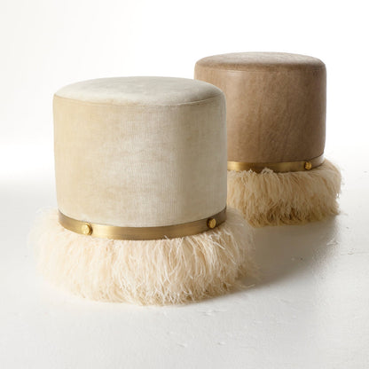 Ostrich Fluff Pouf
