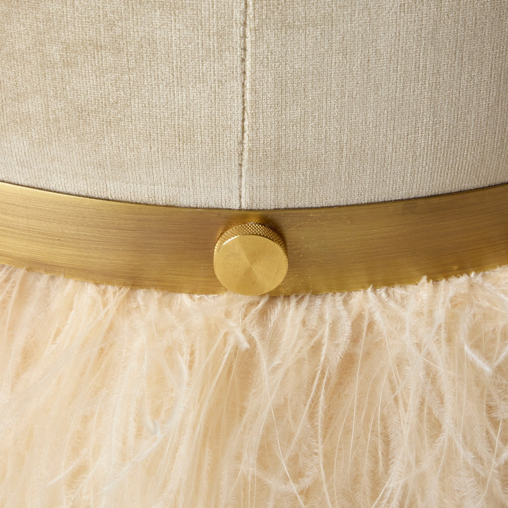 Ostrich Fluff Pouf