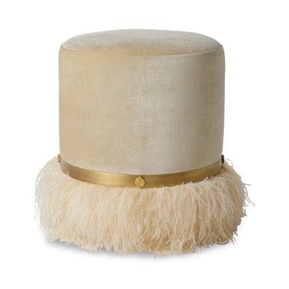 Ostrich Fluff Pouf