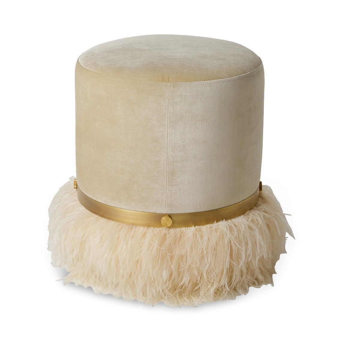 Ostrich Fluff Pouf