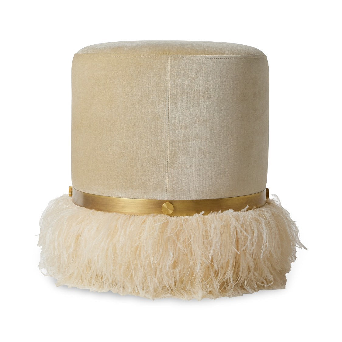 Ostrich Fluff Pouf