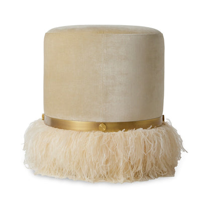 Ostrich Fluff Pouf