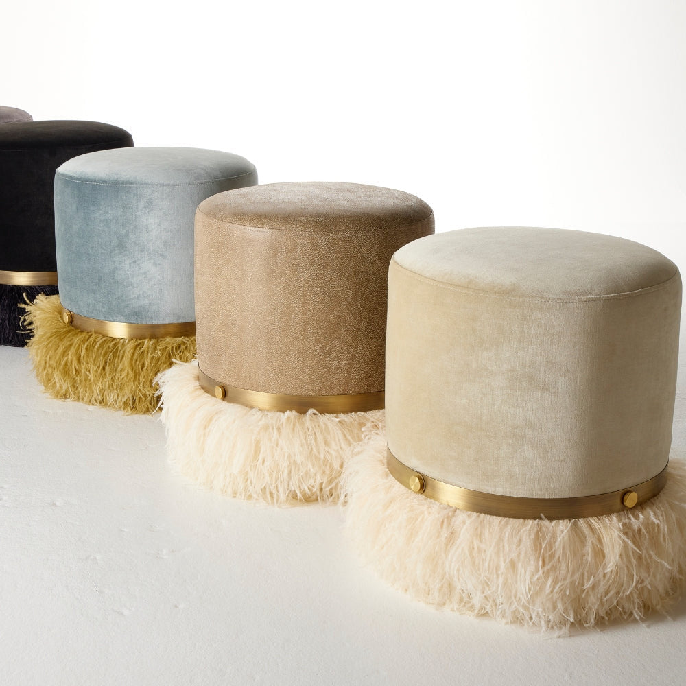 Ostrich Fluff Pouf