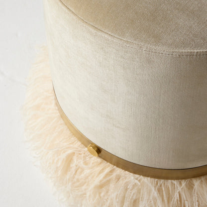 Ostrich Fluff Pouf