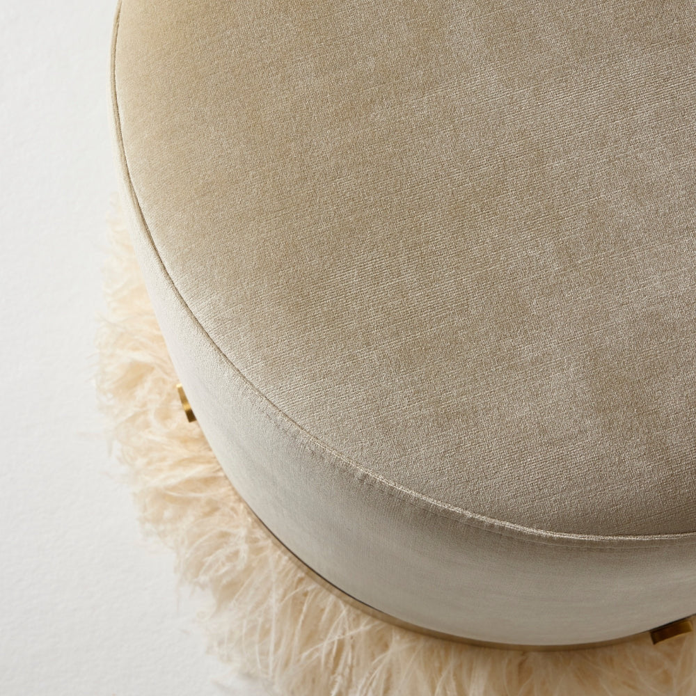 Ostrich Fluff Pouf