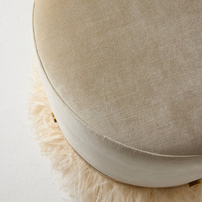 Ostrich Fluff Pouf