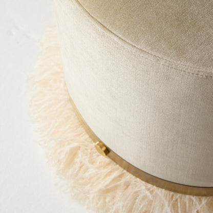 Ostrich Fluff Pouf