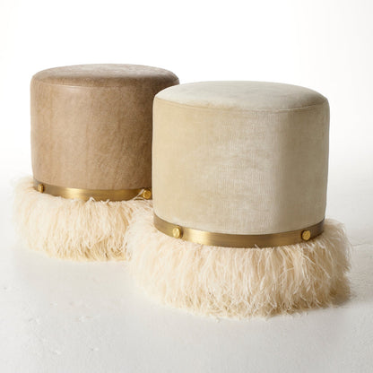 Ostrich Fluff Pouf