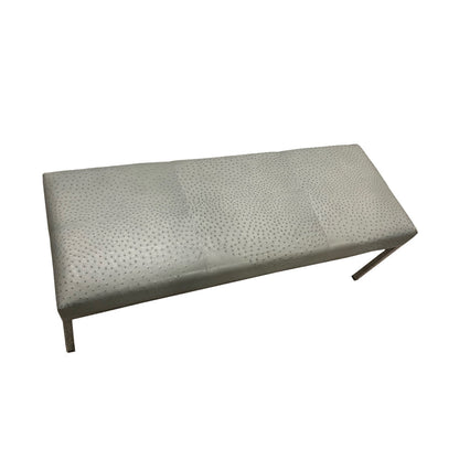 Ostrich Leather Bench