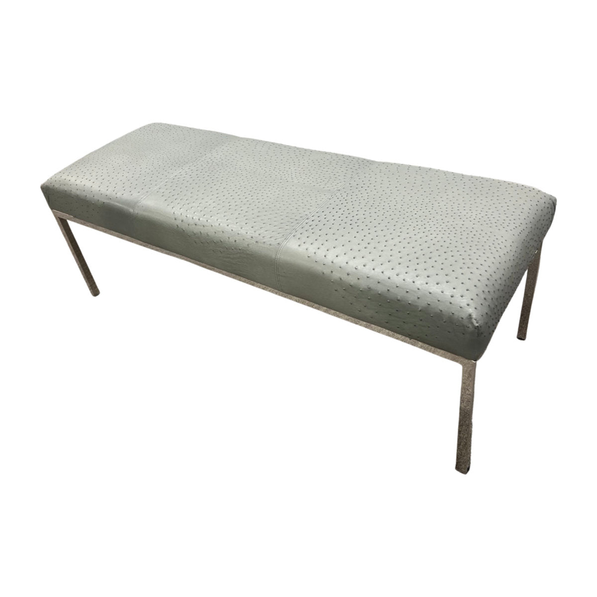 Ostrich Leather Bench