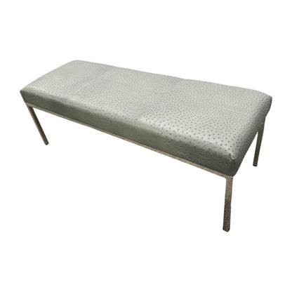 Ostrich Leather Bench