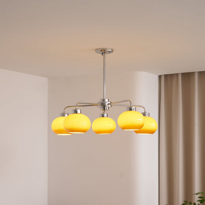 Oval Persimmon Chandelier