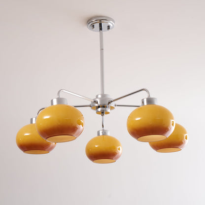 Oval Persimmon Chandelier