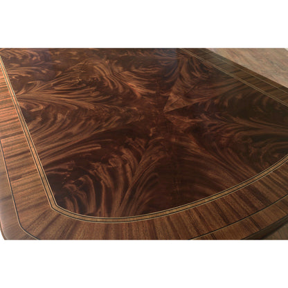 Oval Mahogany Wood Dining Table