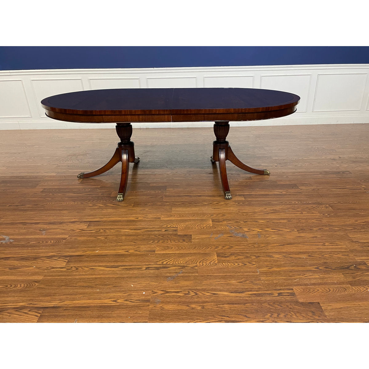 Oval Mahogany Wood Dining Table
